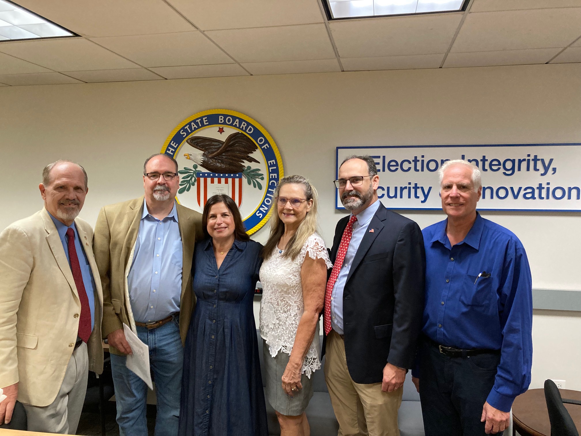 MWRD Board candidates at the Illinois State Board of Elections Republican MWRD Board candidates Michelle Pennington, Dave Shestokas, Tim Rueckert, and Jill Shestokas at the Illinois State Board of Elections